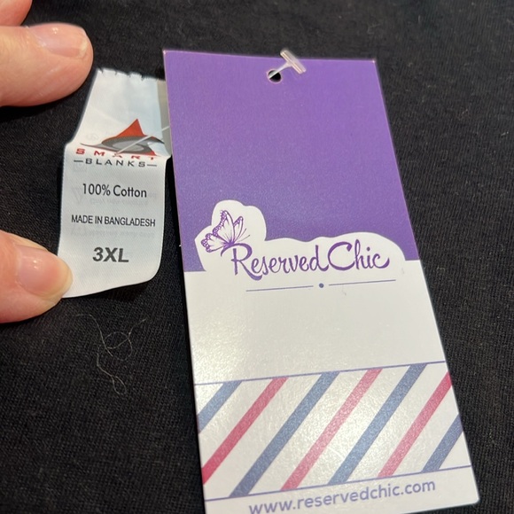 DESIGNER INSPIRED 3XL BLACK 100% COTTON TEE SHIRT - Picture 4 of 5